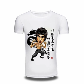 Online Custom T Shirts 2017 New Brand Clothing T Shirt Men Cotton Bruce Lee printed T Shirt Casual Men Tshirt Printed Tops Tee Hip Hop Wear