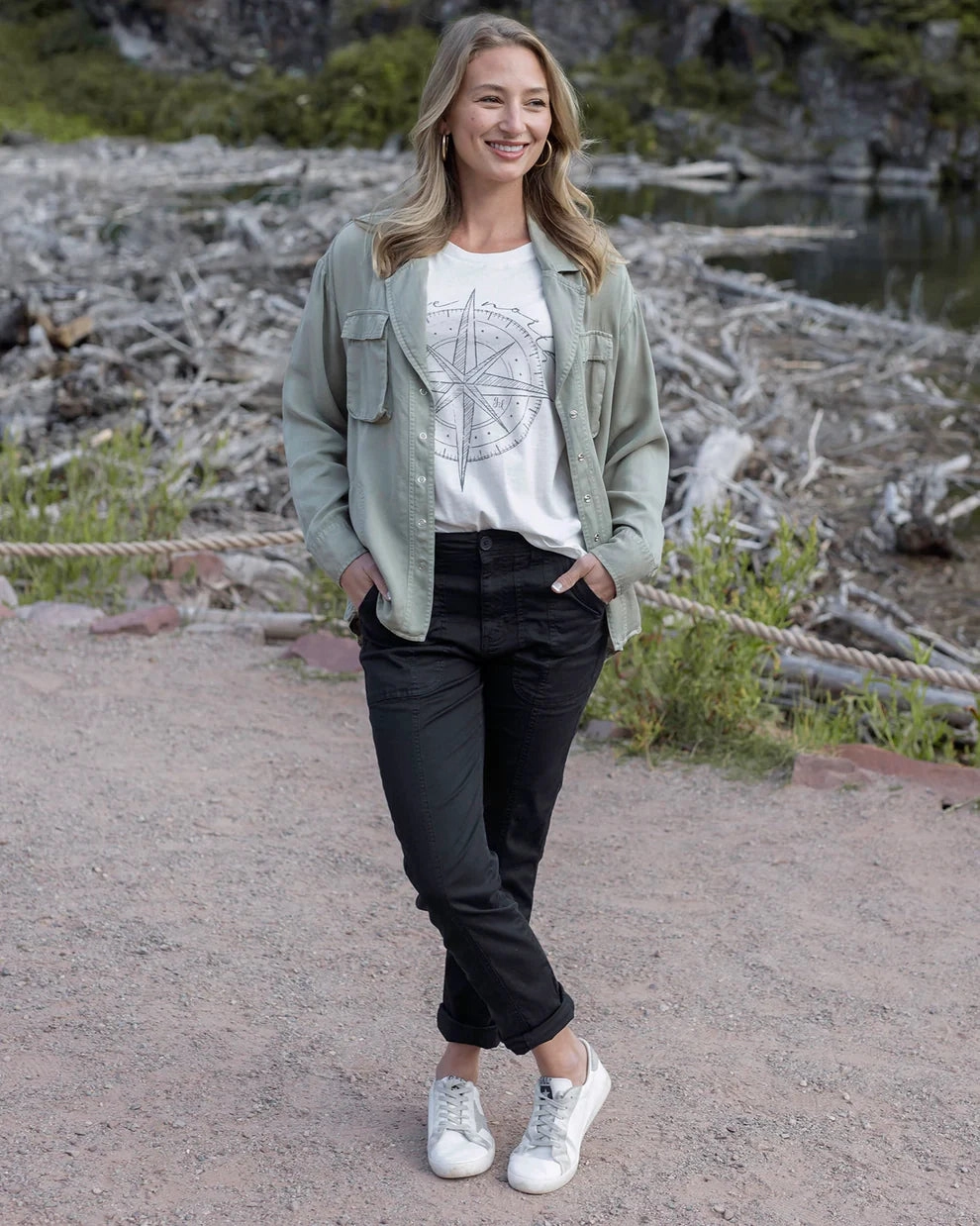 25% OFF - Grace & Lace Camper Cargo Pants - Black Libin Cargo Pants