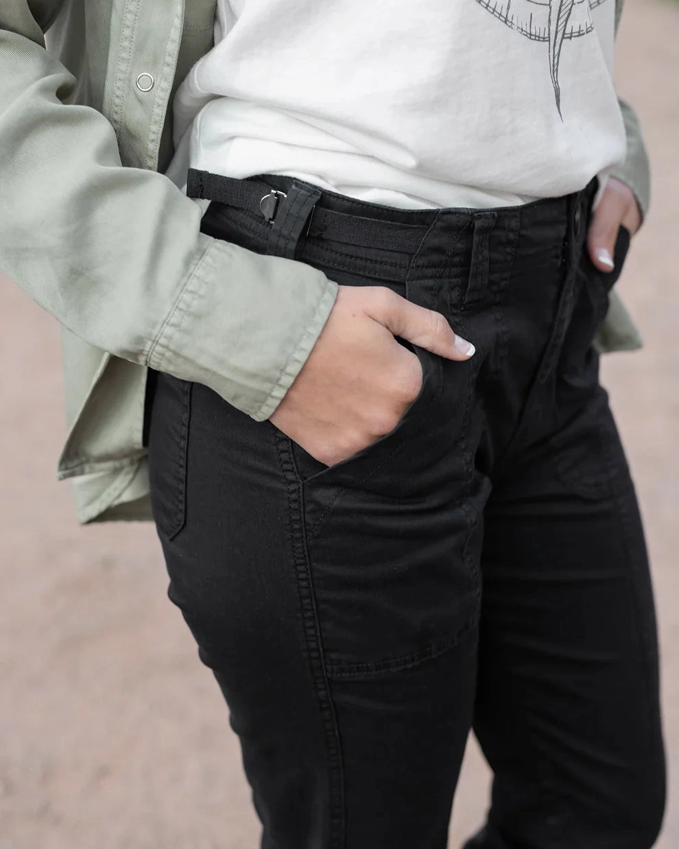 Tactical Cargo Pants 25% OFF - Grace & Lace Camper Cargo Pants - Black