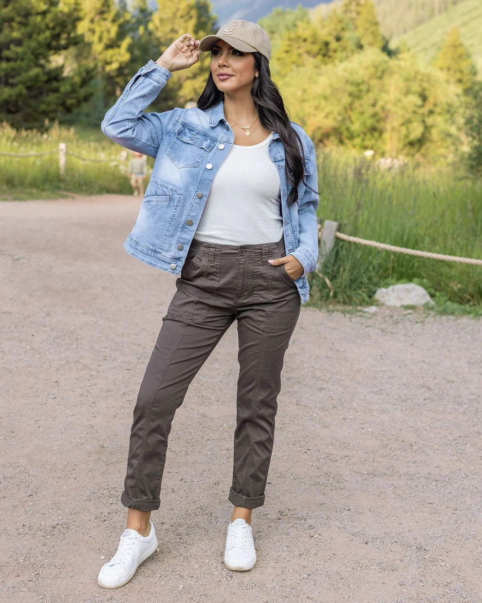 $30.00 SALE - Grace & Lace Camper Cargo Pants (Asst. Colors) Cargo Pants Pocket Pattern