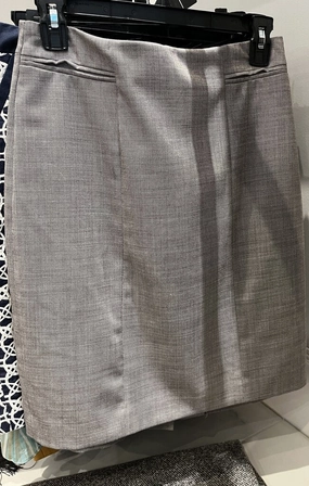 (6) Wool Blend Pencil Skirt 