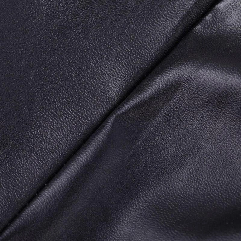 Black Leather Pencil Skirt