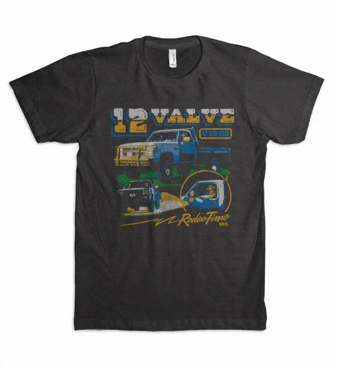 'Dale Brisby' Men's 12 Valves Vibes Tee - Black Lucky Brand T Shirts