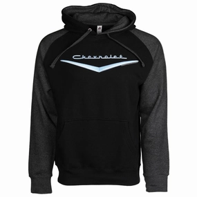 Ky Sweatshirts 'David Carey' Men's Chevrolet CB Hoody - Black / Charcoal