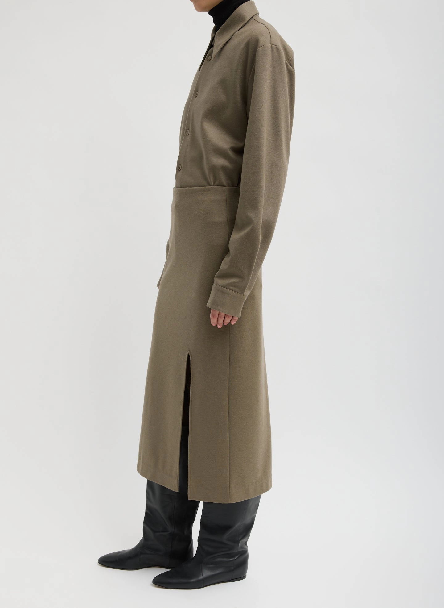 Double Knit Midi Pencil Skirt