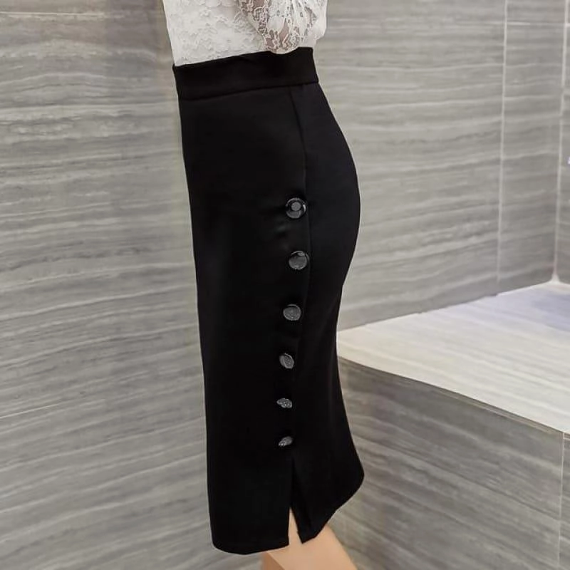 Elegant Office Wear  Pencil Skirt