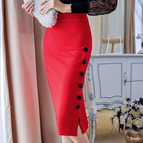 Elegant Office Wear  Pencil Skirt 