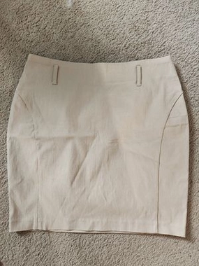 Flirtatious Beige pencil, office skirt Women's - M 