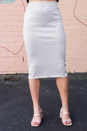 Sparkle Sequin Pencil Skirt, Mother Of Pearl | Sanctuary 