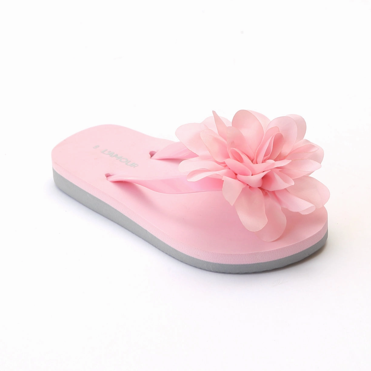 Best Wide Flip Flops L'Amour Girls Organza Flower Flip Flops