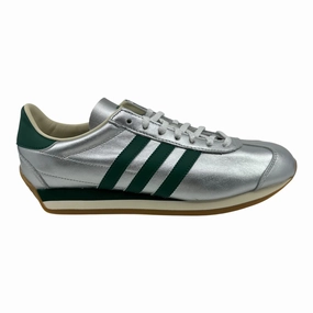 Alta Running Shoe Adidas Country OG Silver Metallic Collegiate Green Womens Athletic Sneaker