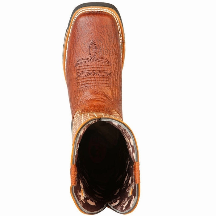 Botas de Trabajo de Cuero Original Horma Rodeo Color Miel GEN Safety Work Boots