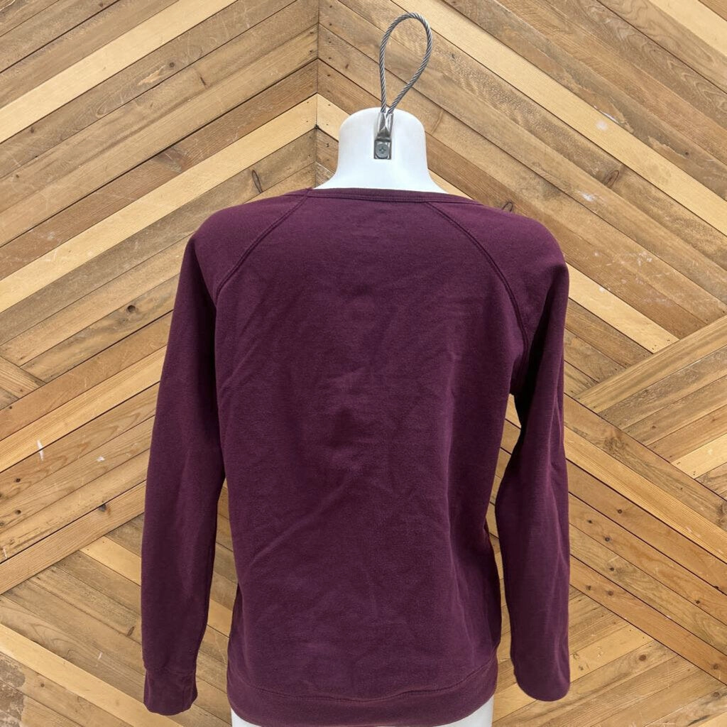Cleveland Sweatshirts Prairie Proud - Women's Sweatshirt - MSRP $90: Burgundy/White-women-MD