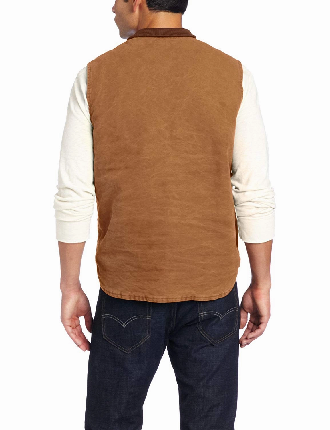 Carhartt Men's Sandstone Vest Arctic Quilt Lined Carhartt Brown Kuhl Coats