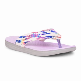 AHA Casual Purple Flip Flops For Women KIARA-6 By Liberty Flip Flops Women