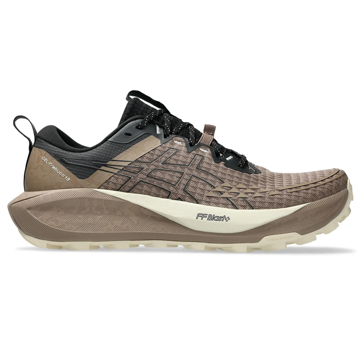 Torrent 4 Trail Running Shoes Asics Gel-Trabuco 13 Men's - Taupe Grey/Black