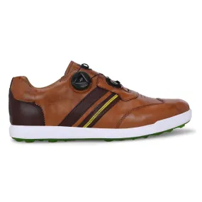 Woodburn Ii Waterproof Shoe Aquel Easy-Go Tan / Brown-Golf Shoes