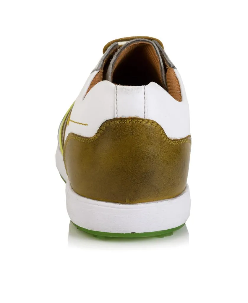 Aquel  White / Yellow-Golf Shoes Dog Boots Waterproof Shoes