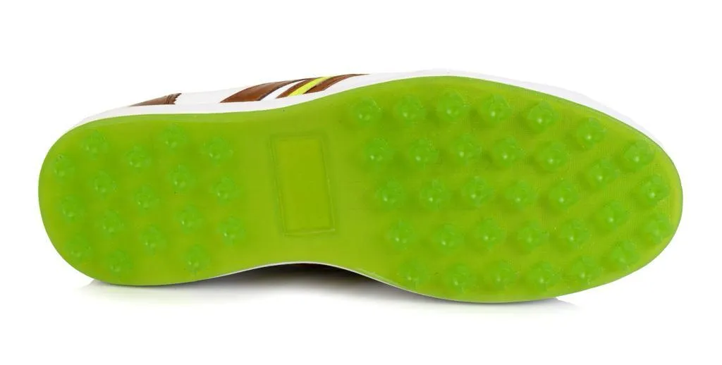 Aquel  White / Yellow-Golf Shoes Junior Waterproof Golf Shoes