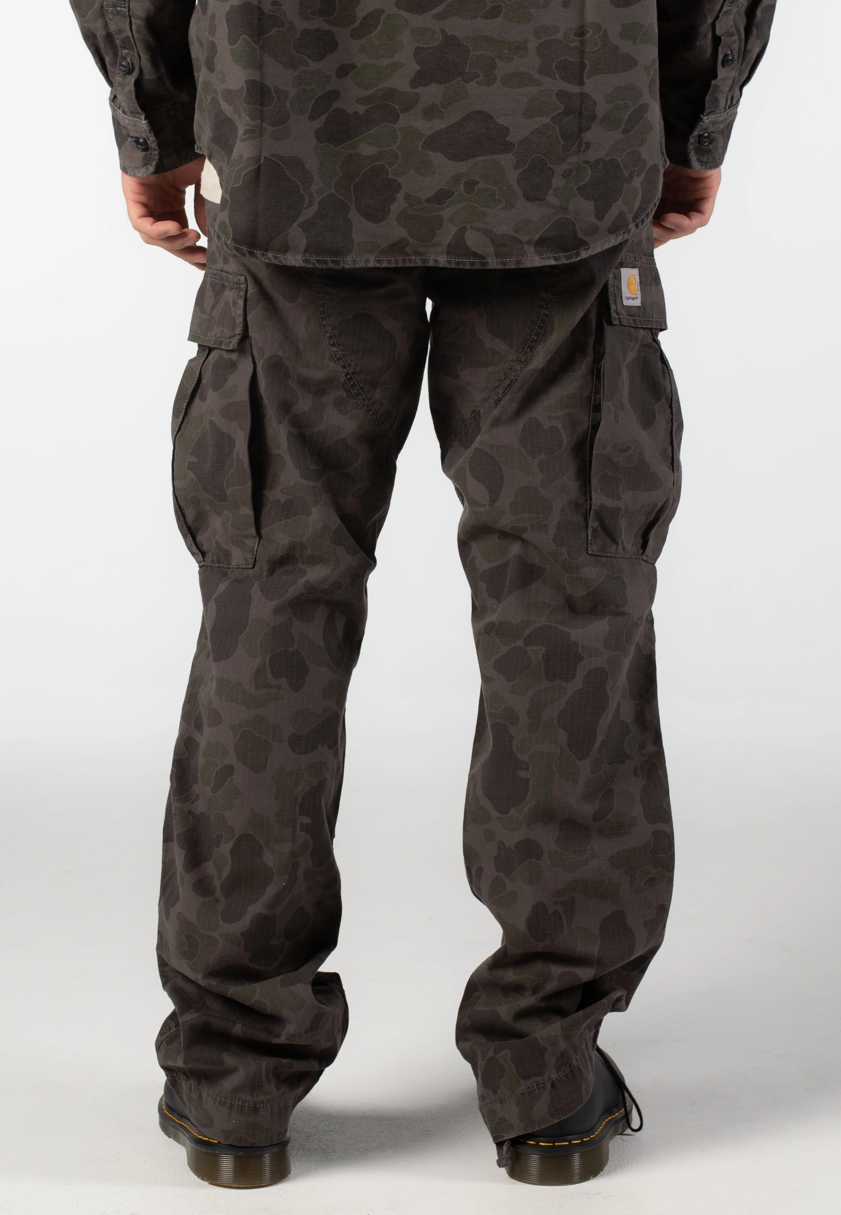 Best Stores For Cargo Pants Carhartt WIP - Duck Cargo Garment Dyed Camo Duck/Green/Porphyry - Pants