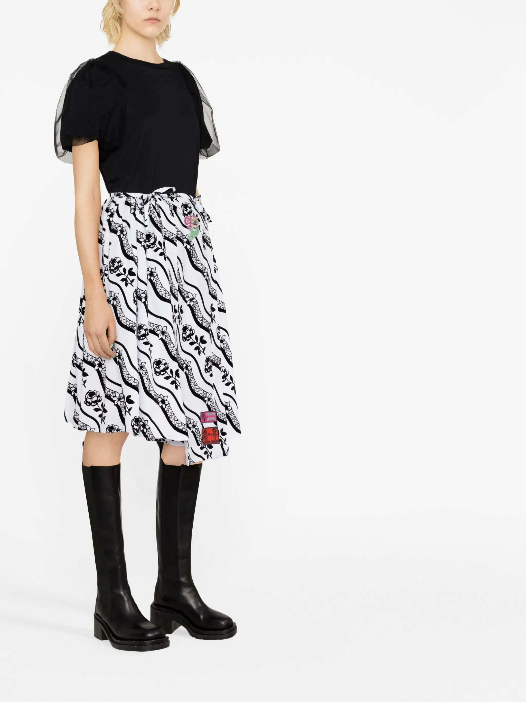 all-over graphic print skirt Maternity Dress For Maternity Pictures