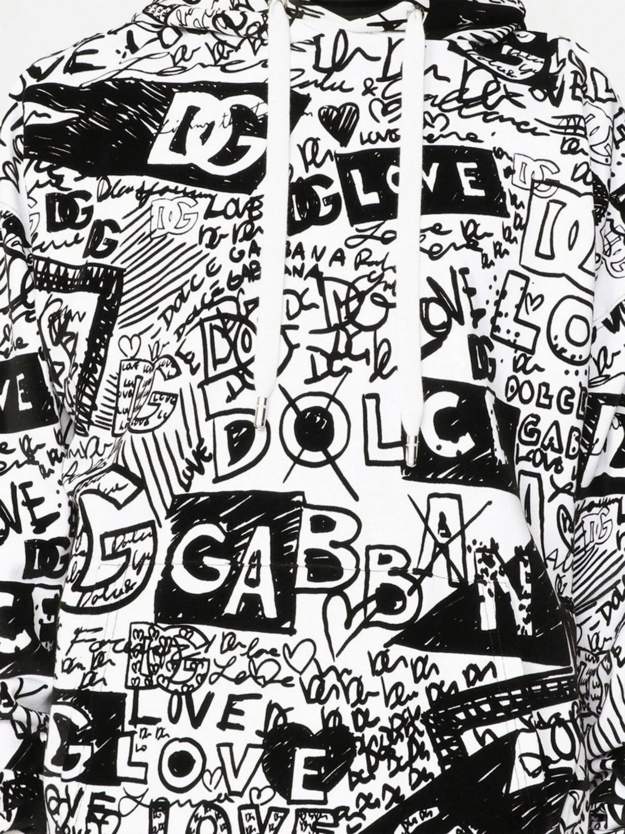 Jennifer Tyler Knitwear all-over logo-print cotton hoodie