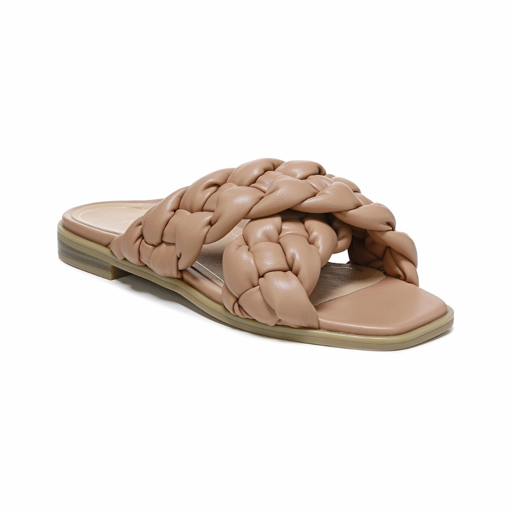 Vionic Kalina Womens Braided Slide Sandal Macaroon I0922S1200 Flip It Or Flop