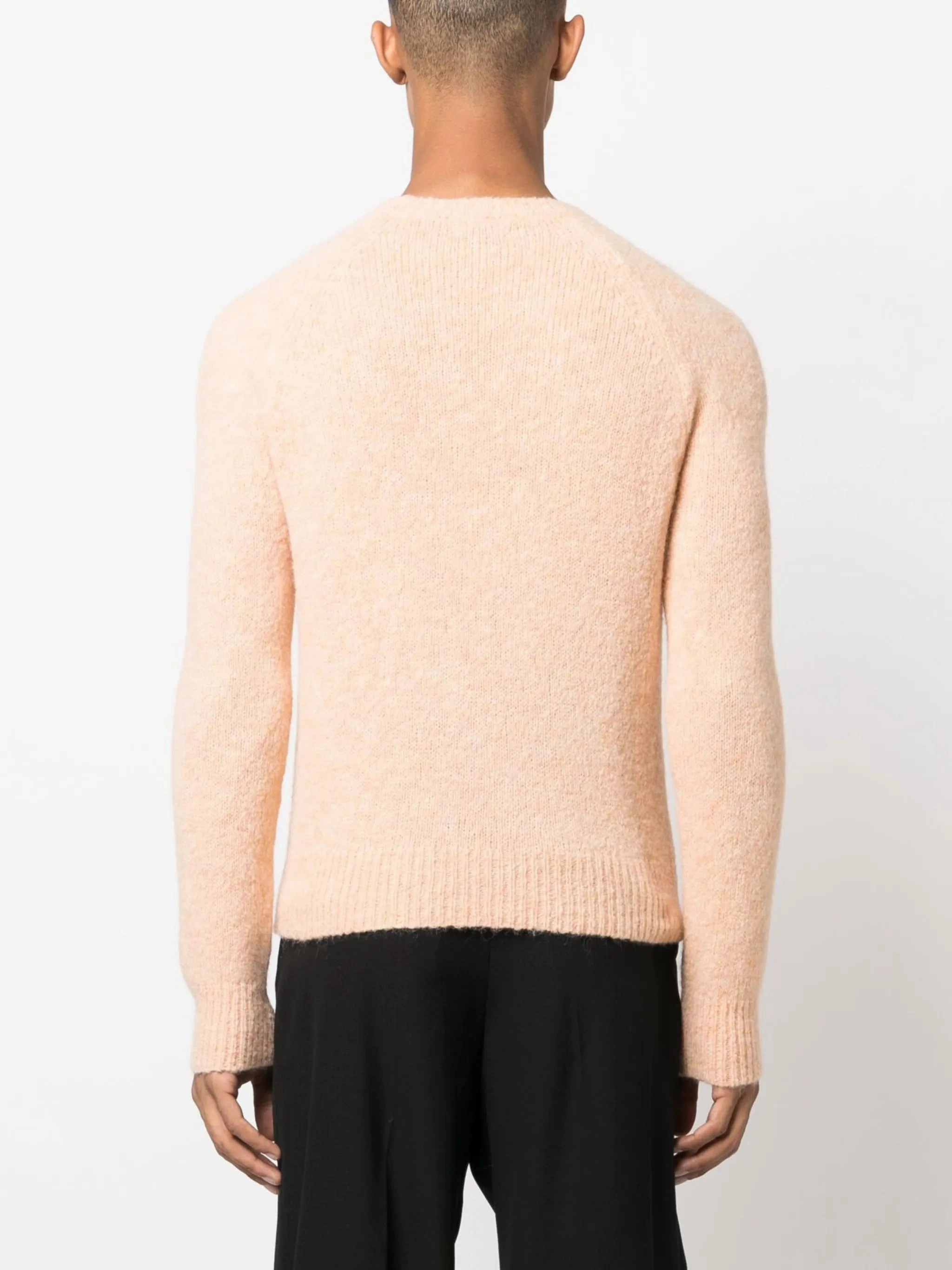 alpaca wool-blend crew neck jumper Luxury Italian Knitwear