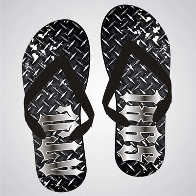 Walking In Flip Flops Alpha Tau Omega Diamond Plate Flip-Flops - SBL100 - SUB
