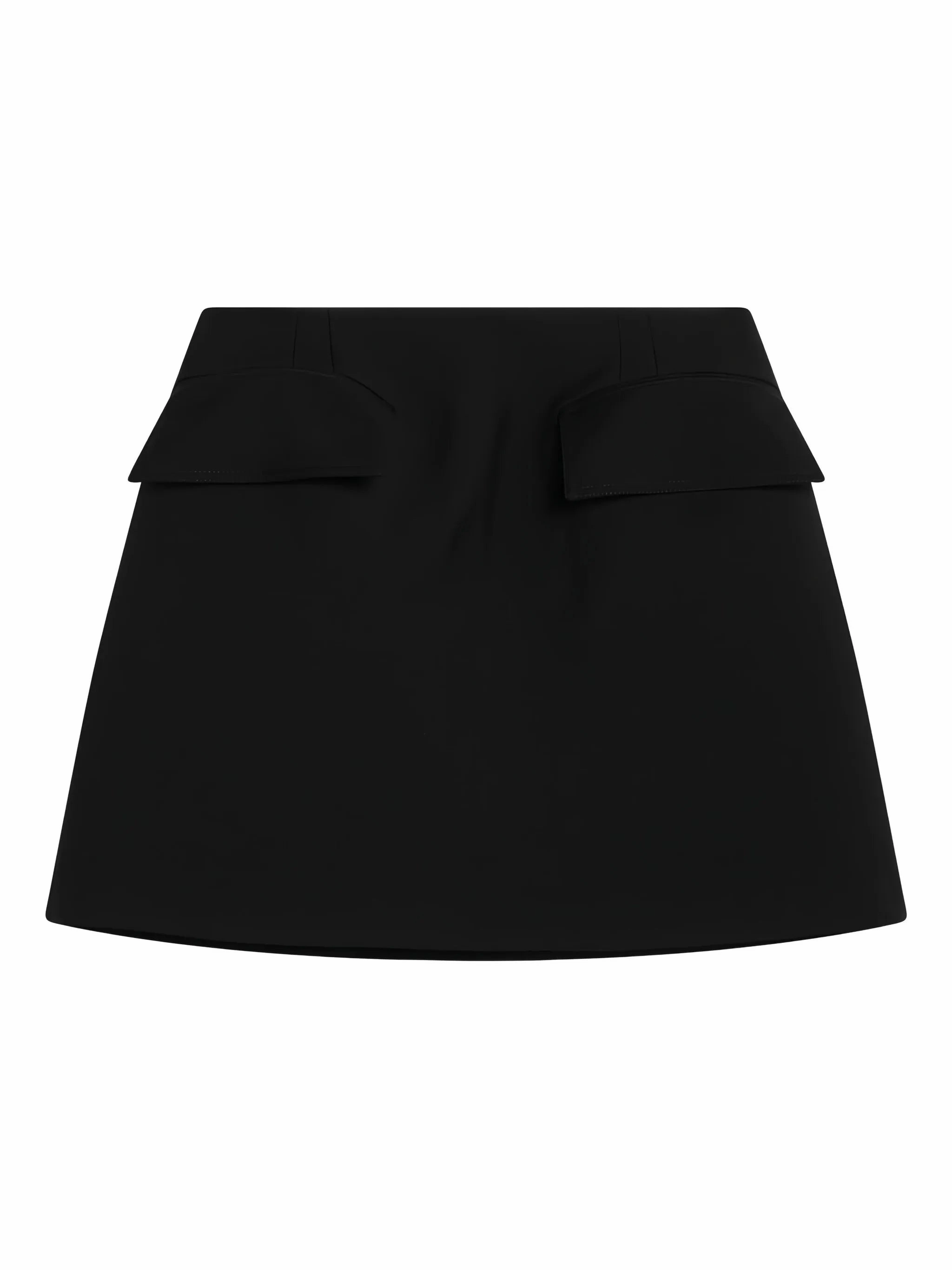 pocket-detail mini skirt Plus Size Ruffle Dress