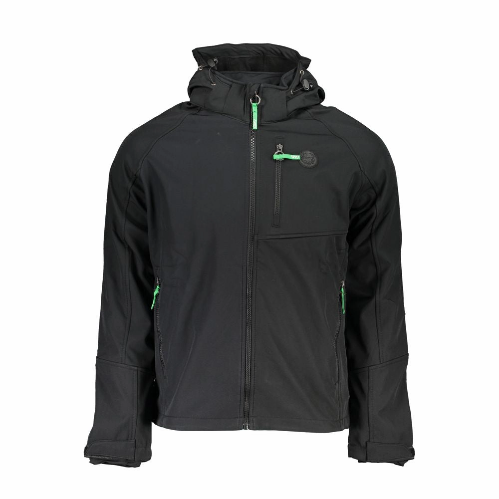 Gianmarco Venturi Black Polyester Jackets & Coat Downhill Ski Jackets