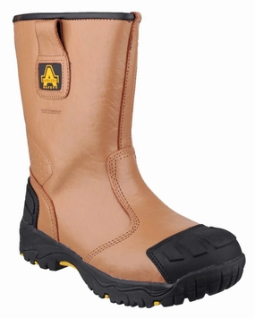 Amblers Safety FS143 Waterproof S3 SRC Safety Rigger Boots Roper Work Boots