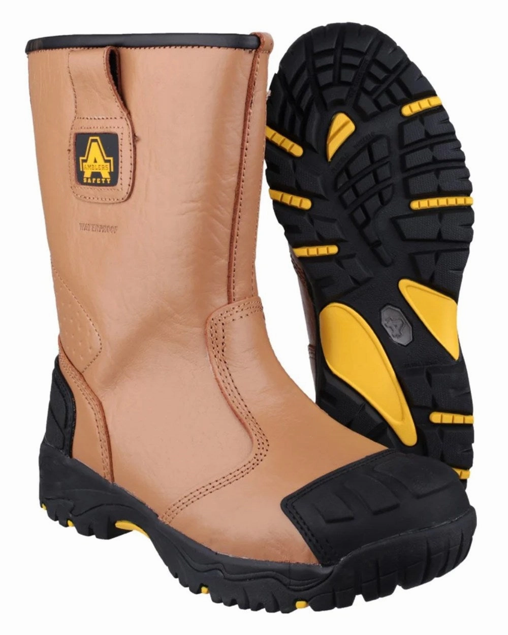 Flat Bottom Work Boots Amblers Safety FS143 Waterproof S3 SRC Safety Rigger Boots