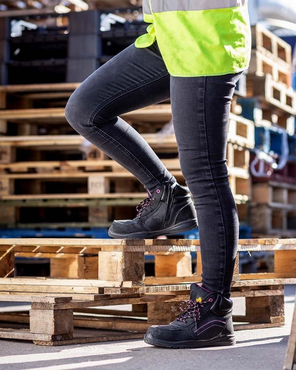 Best Work Boots For Gout Amblers Safety Womens AS601 Lydia Side Zip Safety Boots