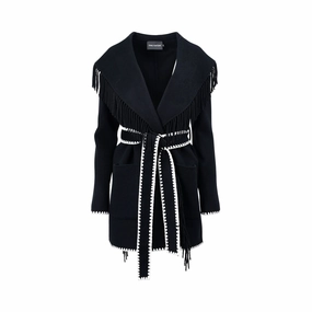 Marc Andrew Coats Anne Fontaine Women's Black Coat
