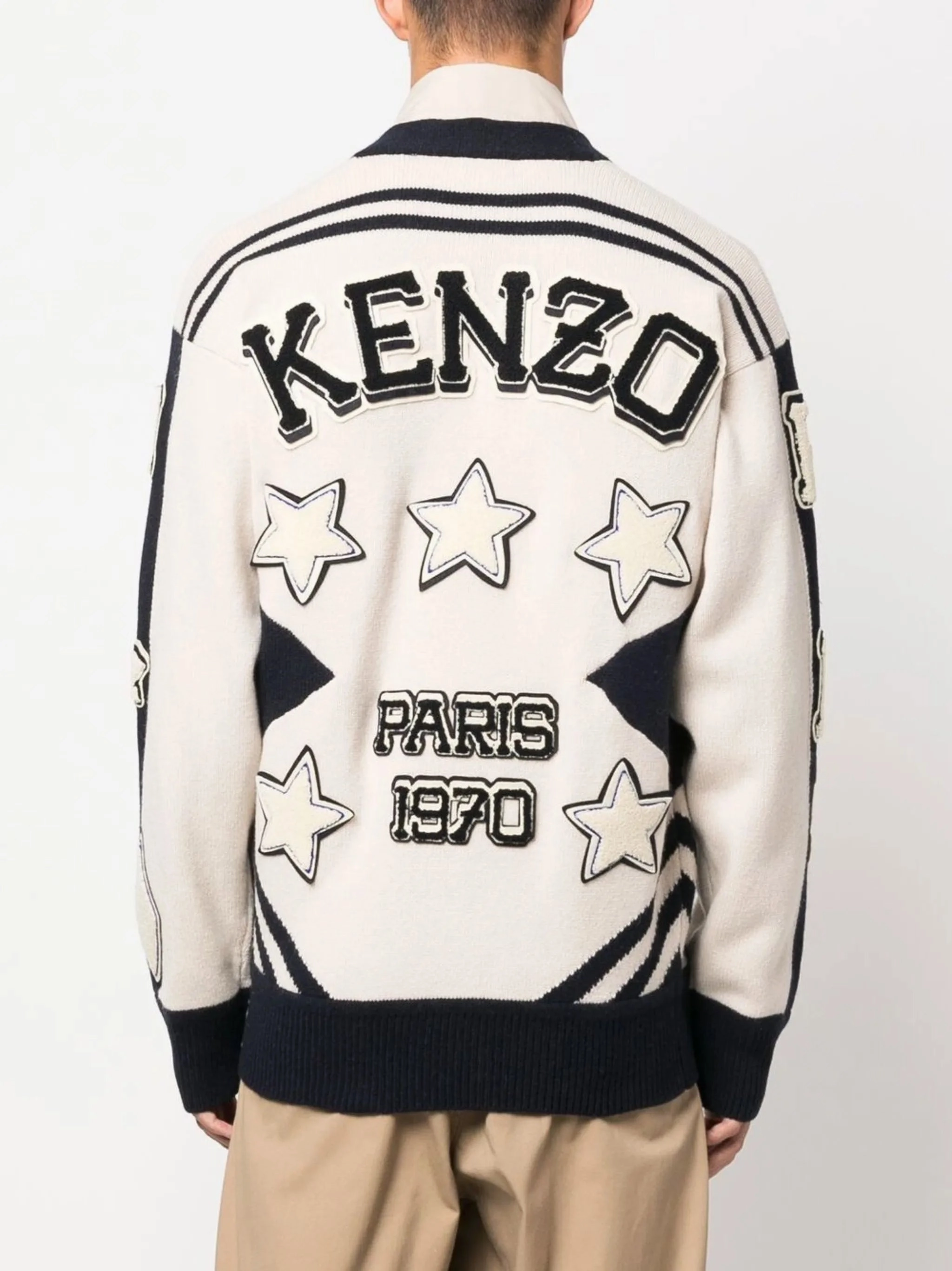 applique-detail V-neck jumper Jigsaw Knitwear