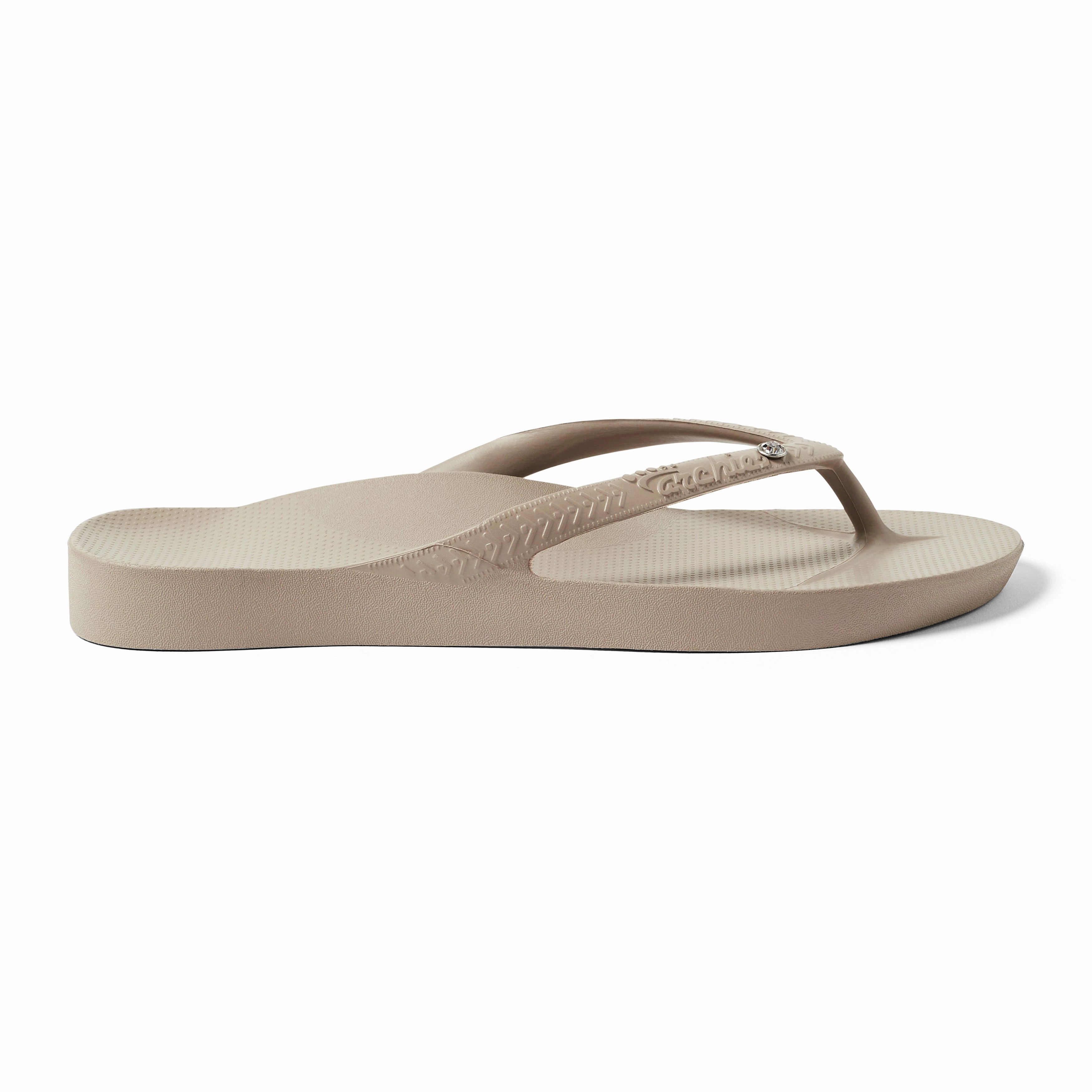 Night Flip Flops Arch Support Flip Flops - Classic - Crystal Taupe