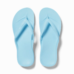 Arch Support Flip Flops - Classic - Sky Blue Crochet Flip Flops Free Pattern