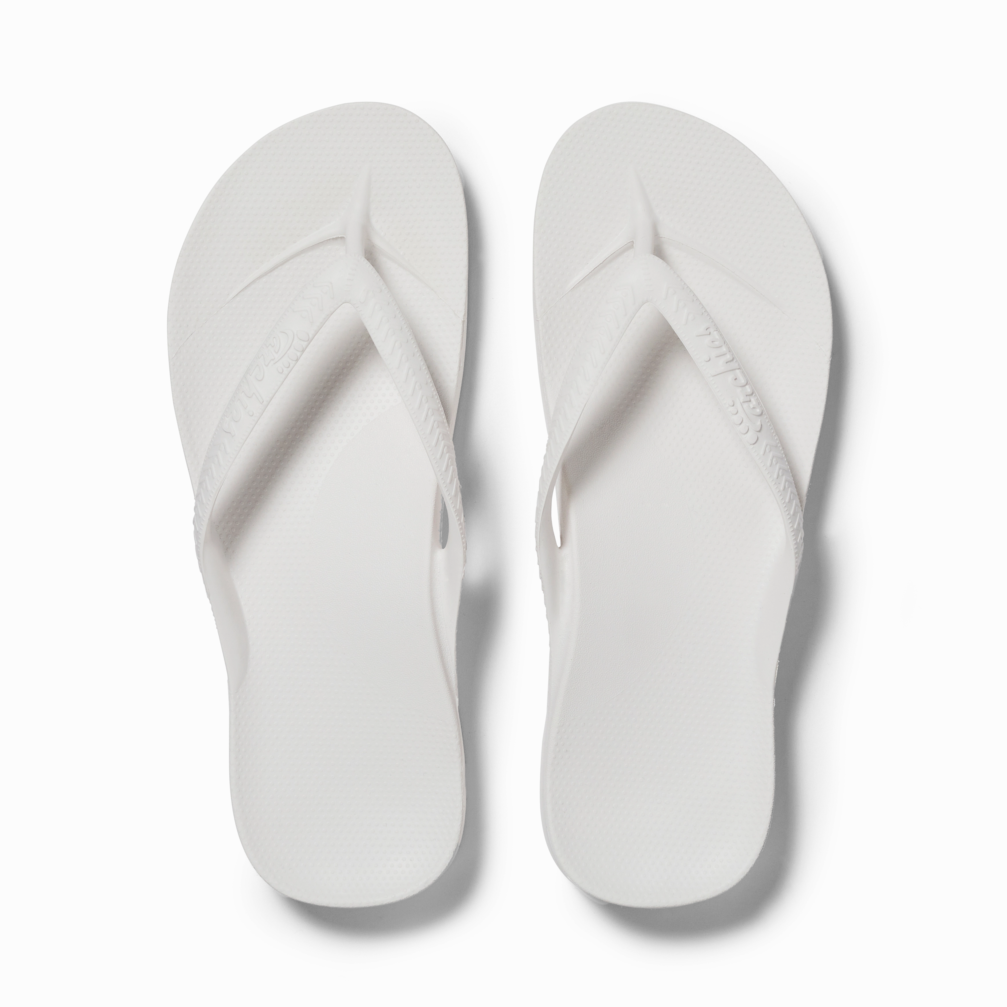 Flip Flop Vegas Show Arch Support Flip Flops - Classic - White
