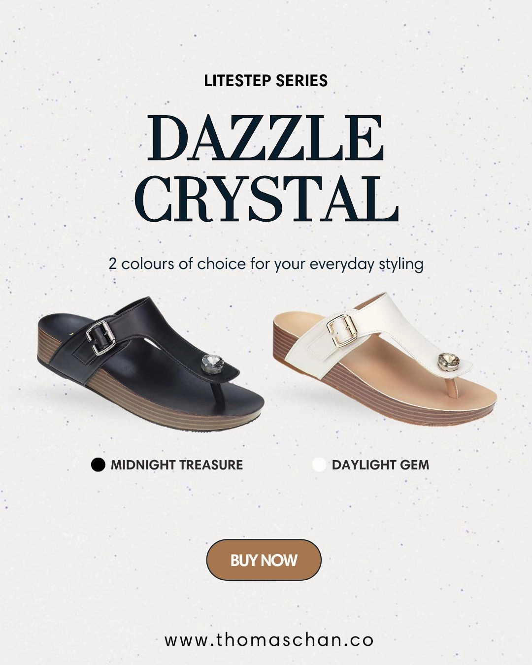 Accessorize Flip Flops Dazzle Crystal Adjustable Flip-Flops [LiteStep Collection]