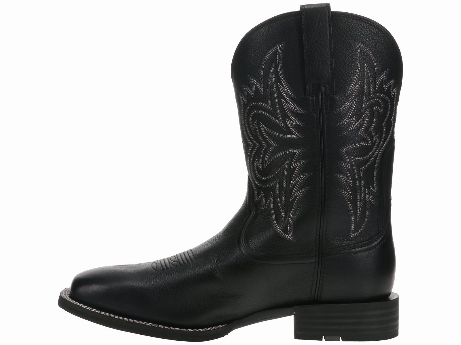 Comfortable Work Boots For Walking All Day Ariat Western Big Rig Square Toe Cowboy Boot Black