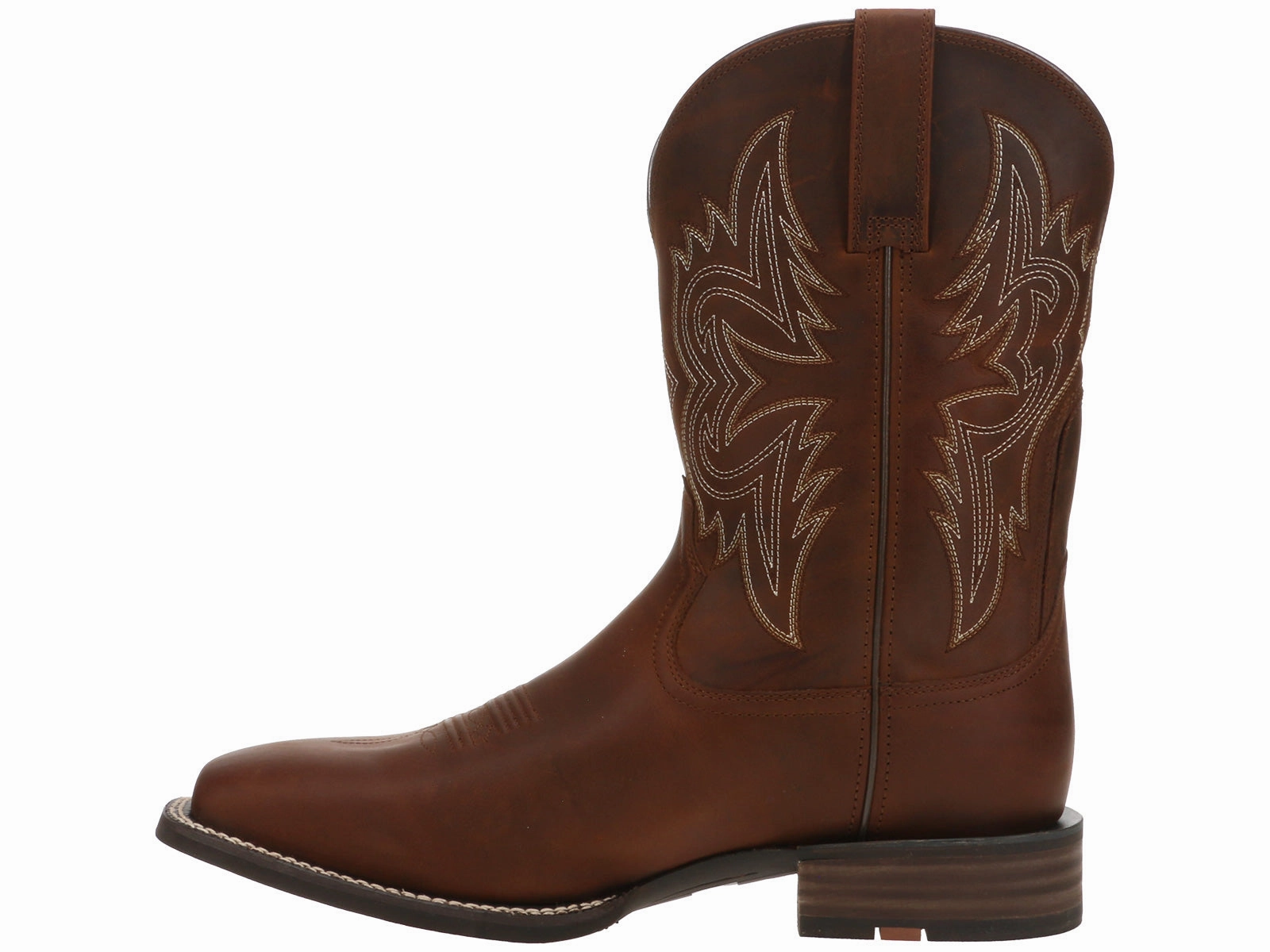 Ariat Western Big Rig Square Toe Cowboy Boot Brown Best Work Boots For Warehouse Workers