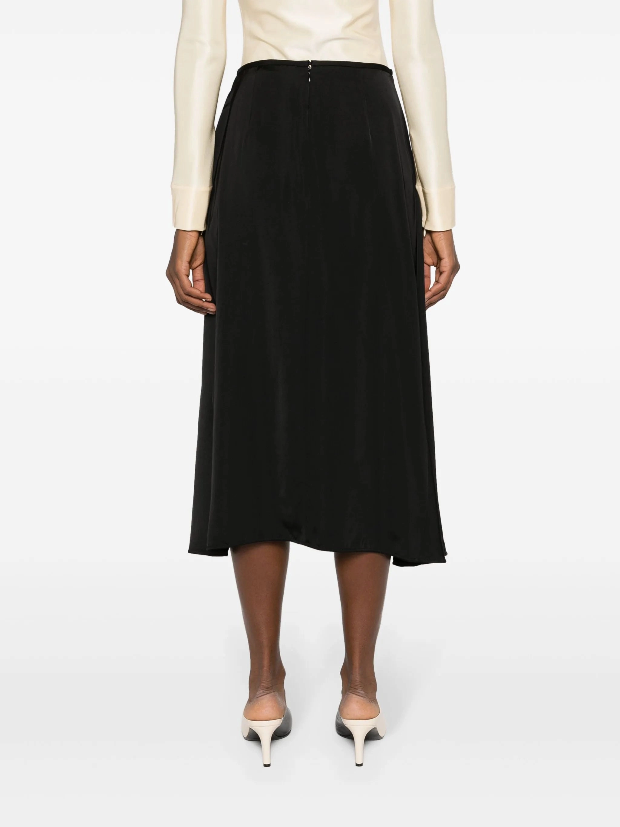 Gold Dress Short asymmetric midi skirt