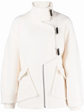 asymmetric toggle coat Winter Faux Fur Coats
