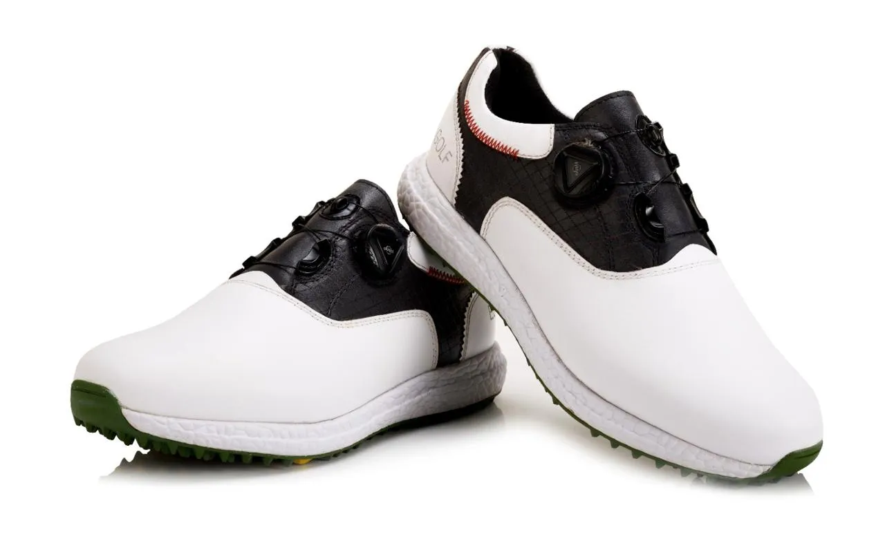 Kiwi Protector Austin Easy-Go White / Black-Golf Shoes
