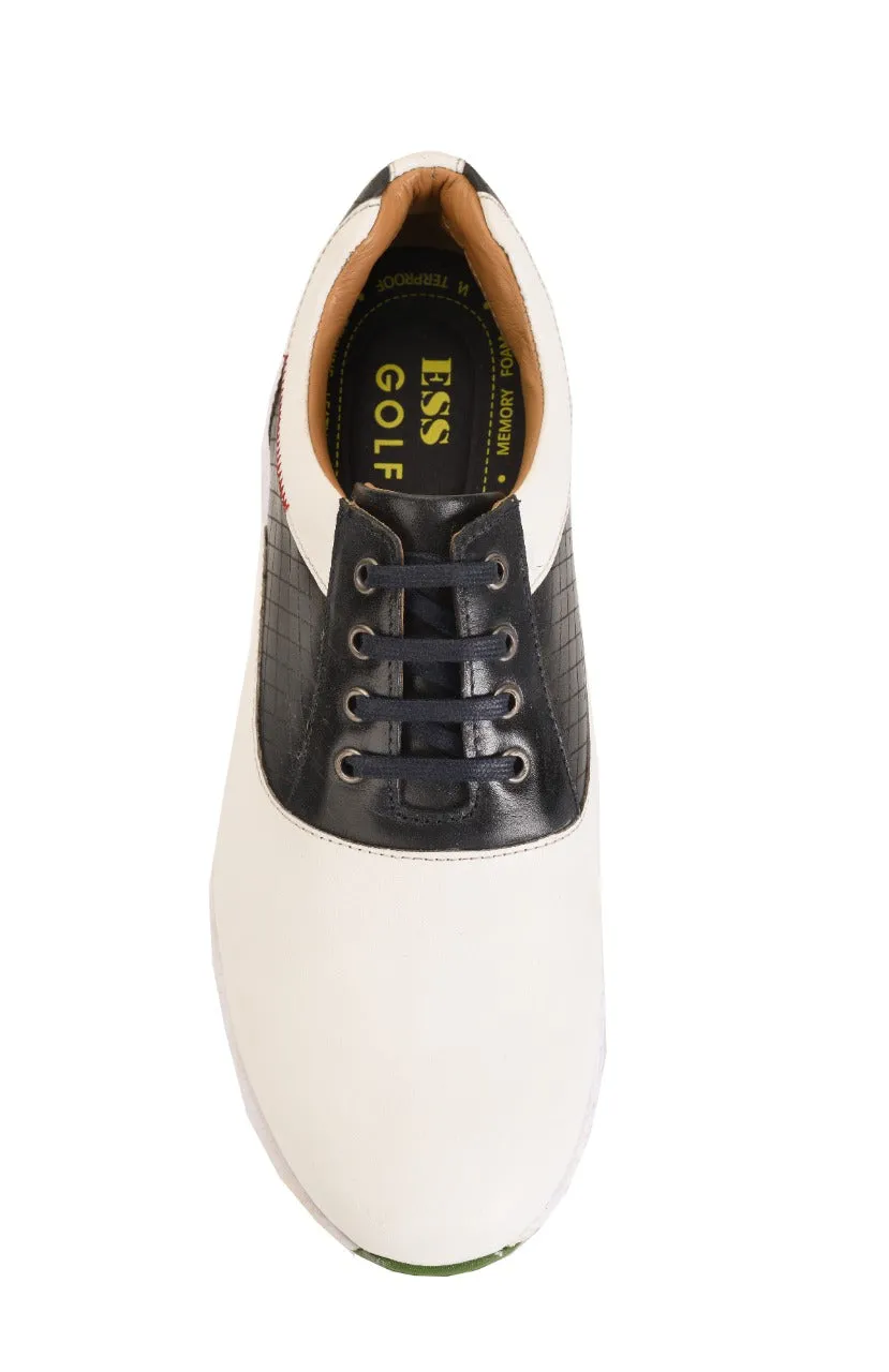 Austin White Black-Golf Shoes Waterproof Spray India