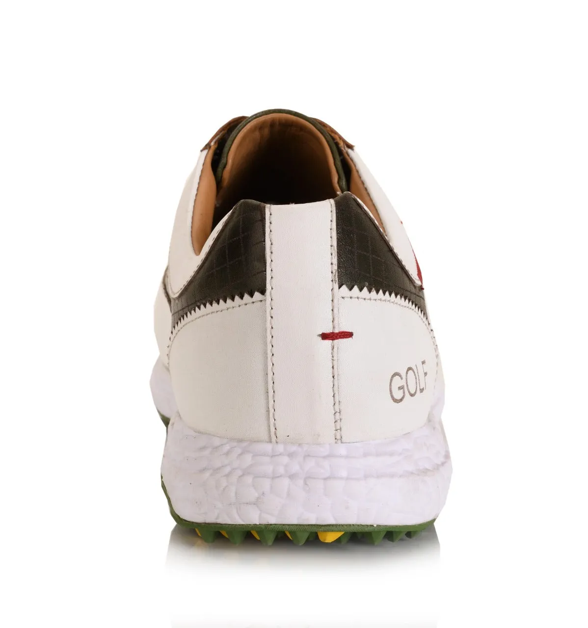 Wk400 Waterproof Walking Shoe Austin White Olive-Golf Shoes
