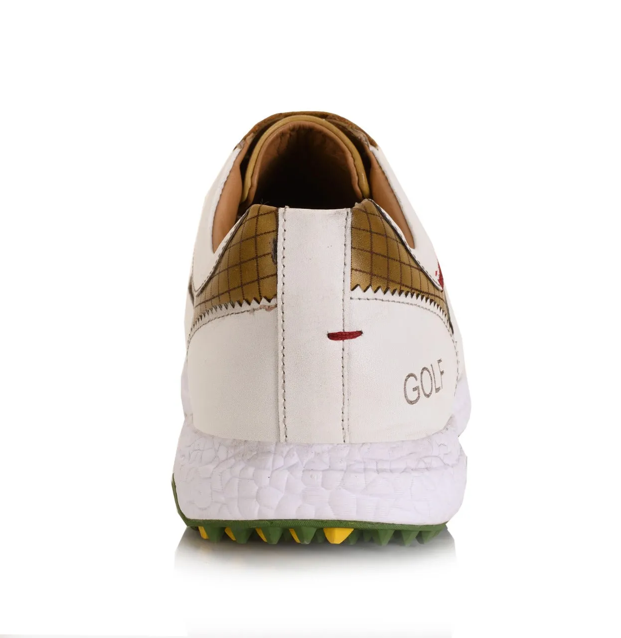 Austin White Yellow-Golf Shoes Gore Tex Vs Waterproof Shoes