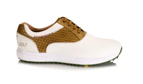 Austin White Yellow-Golf Shoes Waterproof Slip On Walking Shoes