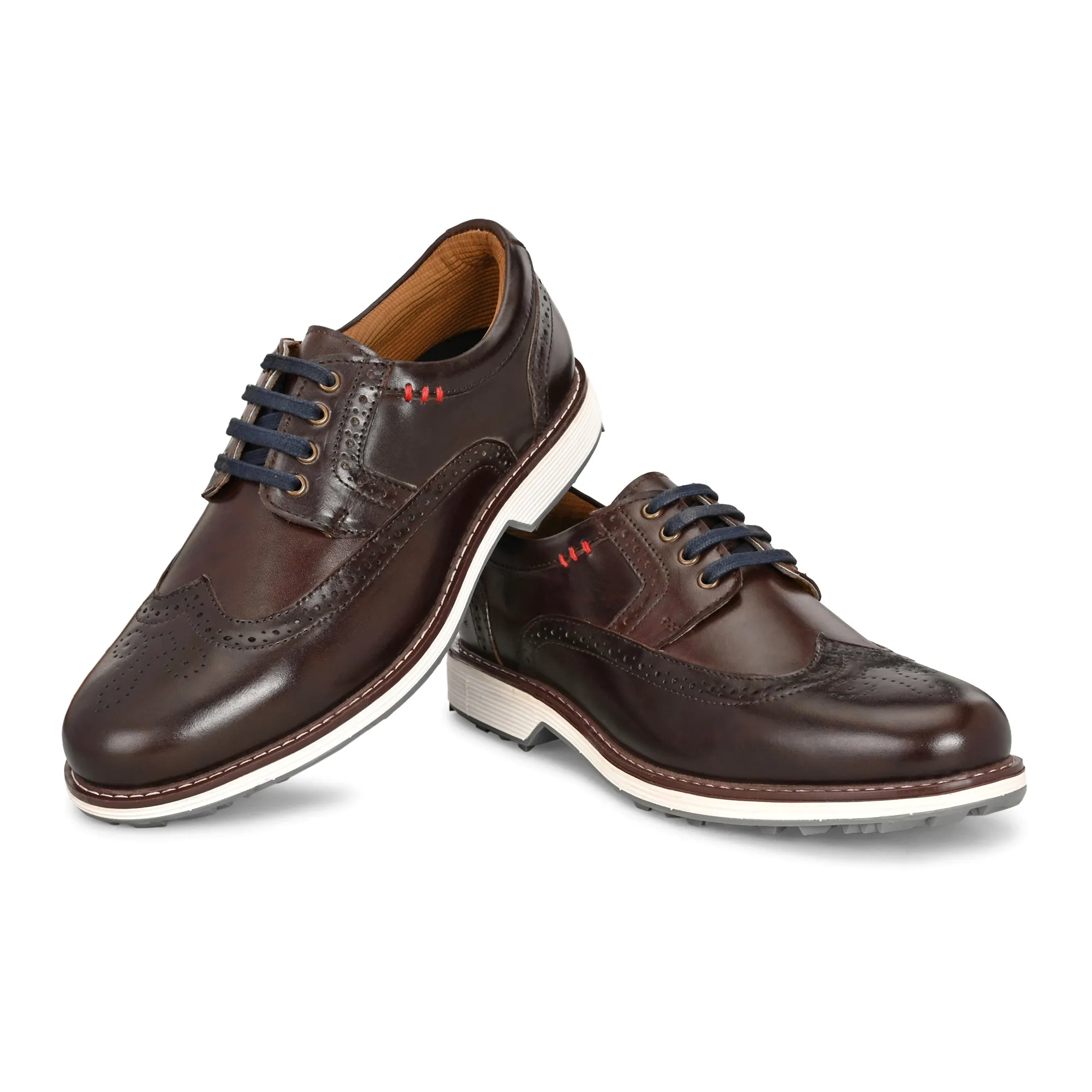 Axis Brown-Golf Shoes Wide Fit Waterproof Shoes